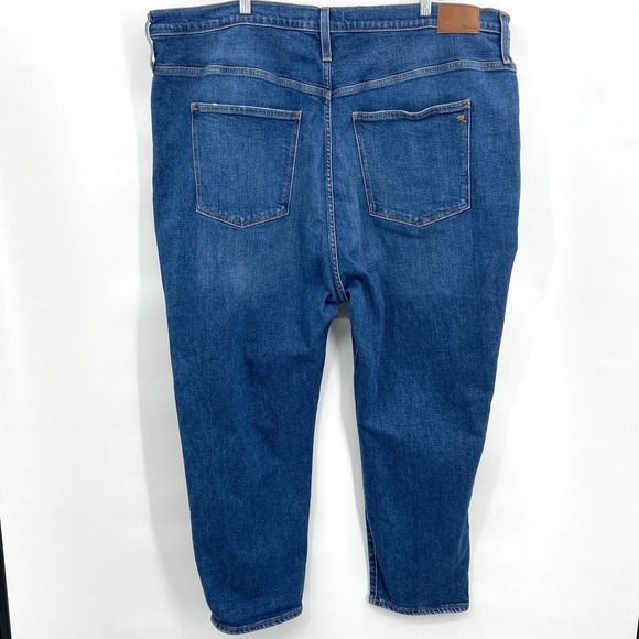 MADEWELL The Mom Jean Distressed Medium Wash Denim Blue Jeans Size 37 - Picture 2 of 9